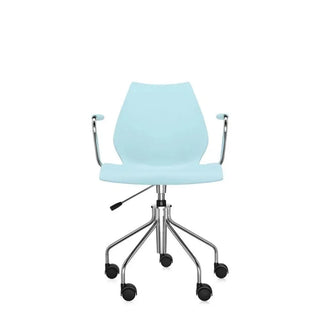 Kartell Maui swivel armchair in polypropylene Light blue 8M - Buy now on ShopDecor - Discover the best products by KARTELL design