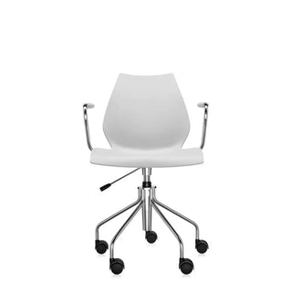 Kartell Maui swivel armchair in polypropylene Light grey 5M - Buy now on ShopDecor - Discover the best products by KARTELL design