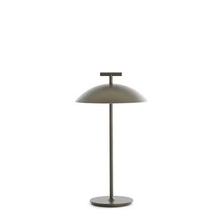 Kartell Mini Geen-A steel portable table lamp LED battery version for outdoor use Bronze BR - Buy now on ShopDecor - Discover the best products by KARTELL design