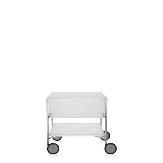 Kartell Mobil chest of drawers with shelf and wheels in PMMA
