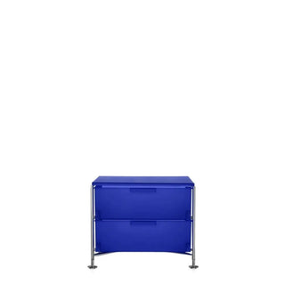 Kartell Mobil chest of drawers in PMMA Cobalt blue L2 2 drawers - Buy now on ShopDecor - Discover the best products by KARTELL design