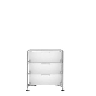 Kartell Mobil chest of drawers in PMMA Ice L1 3 drawers - Buy now on ShopDecor - Discover the best products by KARTELL design