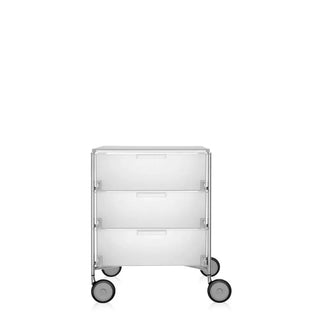 Kartell Mobil chest of drawers with wheels in PMMA Ice L1 3 drawers - Buy now on ShopDecor - Discover the best products by KARTELL design