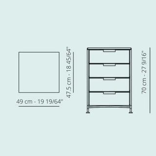 Kartell Mobil chest of drawers in PMMA - Buy now on ShopDecor - Discover the best products by KARTELL design