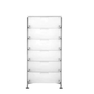 Kartell Mobil chest of drawers in PMMA Ice L1 6 drawers - Buy now on ShopDecor - Discover the best products by KARTELL design