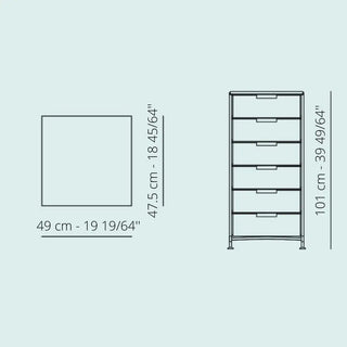 Kartell Mobil chest of drawers in PMMA - Buy now on ShopDecor - Discover the best products by KARTELL design