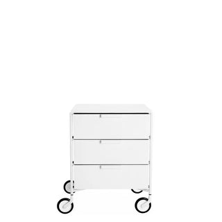 Kartell Mobil Mat chest of drawers with 3 drawers and wheels