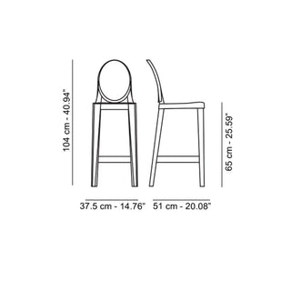 Kartell One More stool in polycarbonate - Buy now on ShopDecor - Discover the best products by KARTELL design