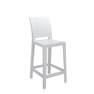 Kartell One More Please stool in polycarbonate Glossy white E5 h 65 cm - Buy now on ShopDecor - Discover the best products by KARTELL design