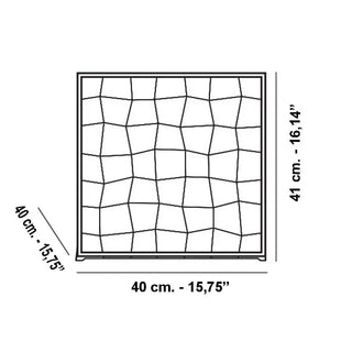 Kartell Optic cube-shaped container in PMMA