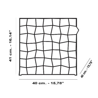 Kartell Optic cube-shaped container in PMMA