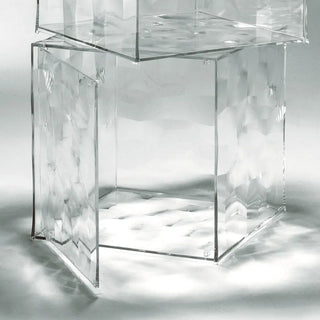 Kartell Optic cube-shaped container in PMMA