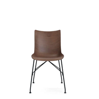 Kartell P/Wood chair in slatted ash Dark Wood & Black Structure SN - Buy now on ShopDecor - Discover the best products by KARTELL design
