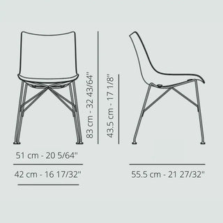 Kartell P/Wood chair in slatted ash - Buy now on ShopDecor - Discover the best products by KARTELL design
