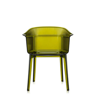 Kartell Papyrus armchair in polycarbonate Olive green Z3 - Buy now on ShopDecor - Discover the best products by KARTELL design