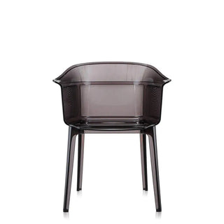 Kartell Papyrus armchair in polycarbonate Smoke brown Z5 - Buy now on ShopDecor - Discover the best products by KARTELL design