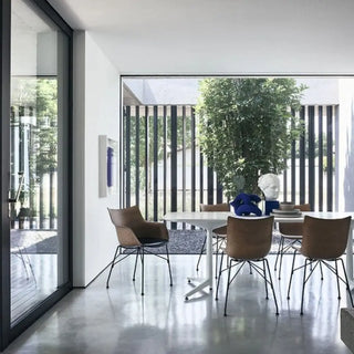 Kartell Q/Wood armchair in slatted ash - Buy now on ShopDecor - Discover the best products by KARTELL design