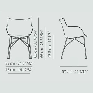 Kartell Q/Wood armchair in slatted ash - Buy now on ShopDecor - Discover the best products by KARTELL design