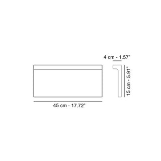 Kartell Shelfish by Laufen shelf in PMMA 45 cm. - Buy now on ShopDecor - Discover the best products by KARTELL design