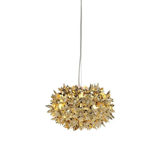 Kartell Small Bloom suspension lamp in technopolymer Ø 28 cm. Gold GG - Buy now on ShopDecor - Discover the best products by KARTELL design