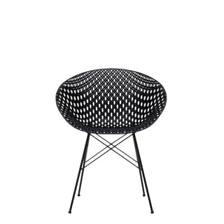 Kartell Smatrik armchair outdoor in polycarbonate Black 09 - Buy now on ShopDecor - Discover the best products by KARTELL design