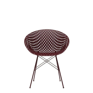 Kartell Smatrik armchair outdoor in polycarbonate Plum PR - Buy now on ShopDecor - Discover the best products by KARTELL design