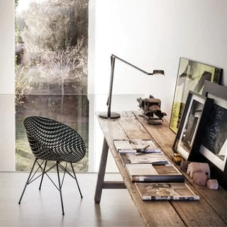 Kartell Smatrik armchair indoor in polycarbonate and chromed legs - Buy now on ShopDecor - Discover the best products by KARTELL design