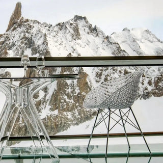 Kartell Smatrik armchair indoor in polycarbonate and chromed legs - Buy now on ShopDecor - Discover the best products by KARTELL design