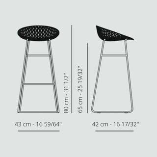Kartell Smatrik stool in polycarbonate - Buy now on ShopDecor - Discover the best products by KARTELL design