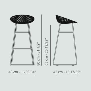 Kartell Smatrik stool for outdoor use - Buy now on ShopDecor - Discover the best products by KARTELL design