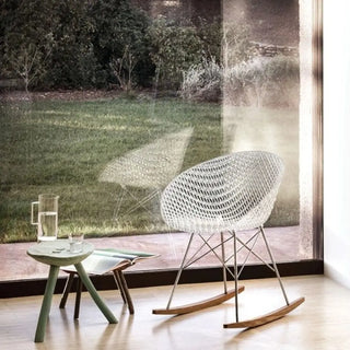 Kartell Smatrik rocking chair with chromed legs in polycarbonate - Buy now on ShopDecor - Discover the best products by KARTELL design