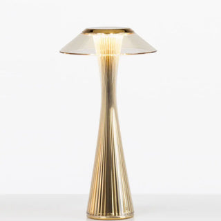 Kartell Space portable table lamp in PMMA Gold GG - Buy now on ShopDecor - Discover the best products by KARTELL design
