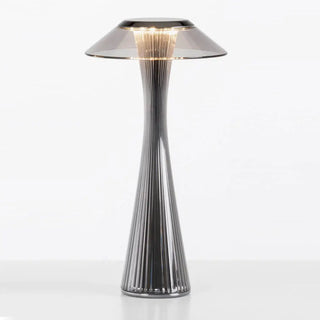 Kartell Space portable table lamp in PMMA Titane TT - Buy now on ShopDecor - Discover the best products by KARTELL design