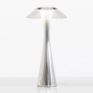 Kartell Space portable table lamp in PMMA Chrome XX - Buy now on ShopDecor - Discover the best products by KARTELL design