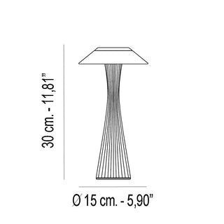 Kartell Space portable table lamp in PMMA - Buy now on ShopDecor - Discover the best products by KARTELL design