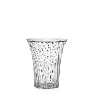 Kartell Sparkle side table/container with lid in PMMA Crystal B4 h 44 cm - Buy now on ShopDecor - Discover the best products by KARTELL design