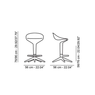 Kartell Spoon stool in polypropylene - Buy now on ShopDecor - Discover the best products by KARTELL design