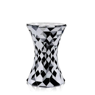 Kartell Stone stool in polycarbonate Chrome XX - Buy now on ShopDecor - Discover the best products by KARTELL design