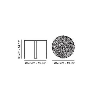 Kartell T-Table side table in polycarbonate