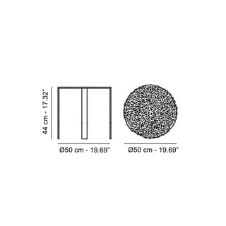 Kartell T-Table side table in polycarbonate