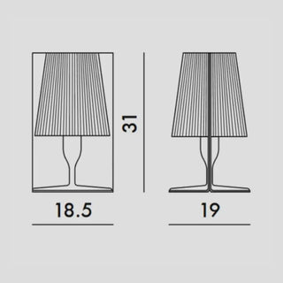 Kartell Take table lamp in polycarbonate