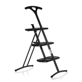 Kartell Tiramisù folding step ladder with steel structure Metallic dark grey 48 - Buy now on ShopDecor - Discover the best products by KARTELL design