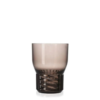 Kartell Trama wine glass in technopolymer Smoke grey 30 - Buy now on ShopDecor - Discover the best products by KARTELL design