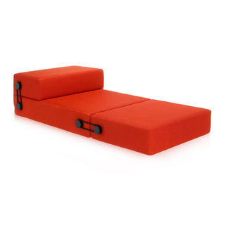 Kartell Trix fabric chaise longue in fabric-covered polyurethane foam Orange 02 - Buy now on ShopDecor - Discover the best products by KARTELL design