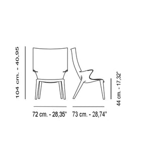 Kartell Uncle Jim armchair in polycarbonate