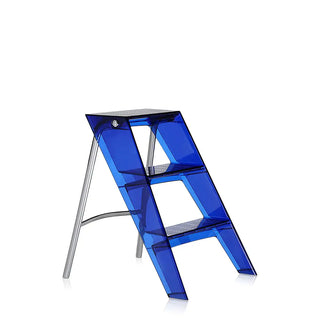 Kartell Upper folding step ladder with chromed steel structure