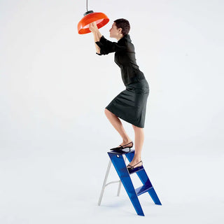 Kartell Upper folding step ladder with chromed steel structure