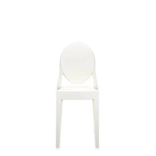 Kartell Victoria Ghost chair in polycarbonate Glossy white E5 - Buy now on ShopDecor - Discover the best products by KARTELL design