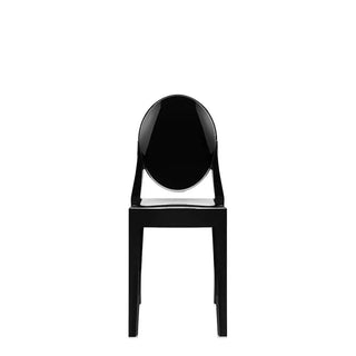 Kartell Victoria Ghost chair in polycarbonate Black E6 - Buy now on ShopDecor - Discover the best products by KARTELL design
