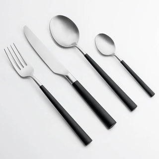 KnIndustrie 801 Cutlery set 24 pieces Black - Buy now on ShopDecor - Discover the best products by KNINDUSTRIE design